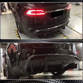 Diffuseur de Pare-chocs Arrière (2015-2021, Carbone) Tesla Model X 2015- photo 4