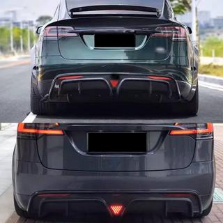 Diffuseur arrière pour Plaid 2021-2025, carbone Tesla Model X 2015- photo 2