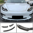 Tesla Model 3 2017- Lame Avant Pare-chocs V5 (2017-2023, Carbone) photo 1