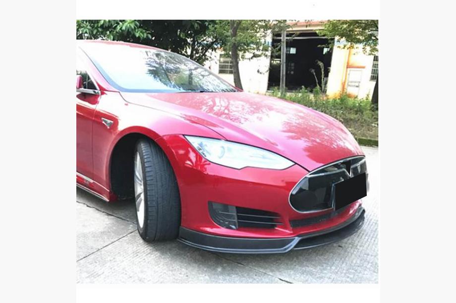 Tesla Model S 2012– Lame Avant Lip V2 (2012-2016, Carbone) Photo 3