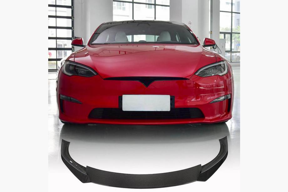 Tesla Model S 2012– Lame avant de pare-chocs Carbone V3 (2021-2023) Photo 1
