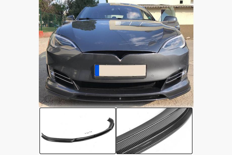 Tesla Model S 2012– Lame Avant Pare-chocs Carbone V3 (2016-2020) Photo 1