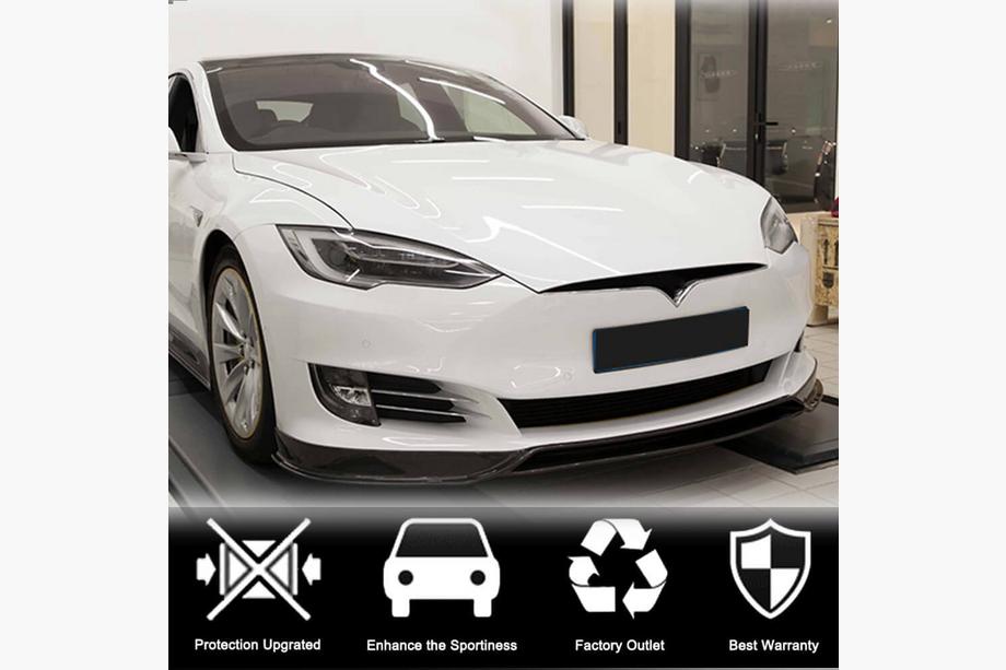 Tesla Model S 2012– Lame Avant Pare-chocs Carbone V3 (2016-2020) Photo 2