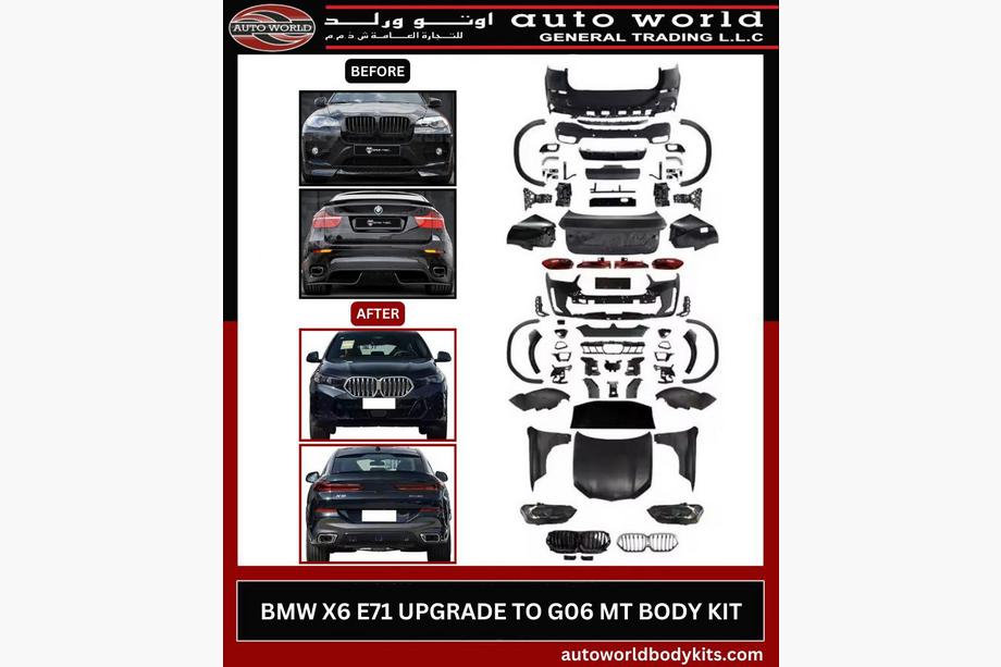 BMW X6 E71 2008–2014 Kit carrosserie facelift vers G06 LCI (2023+) Image