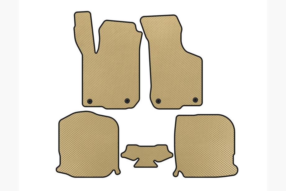 Audi A3 1996-2003 Tapis de sol EVA (HB, 3 Portes, Beige) Image