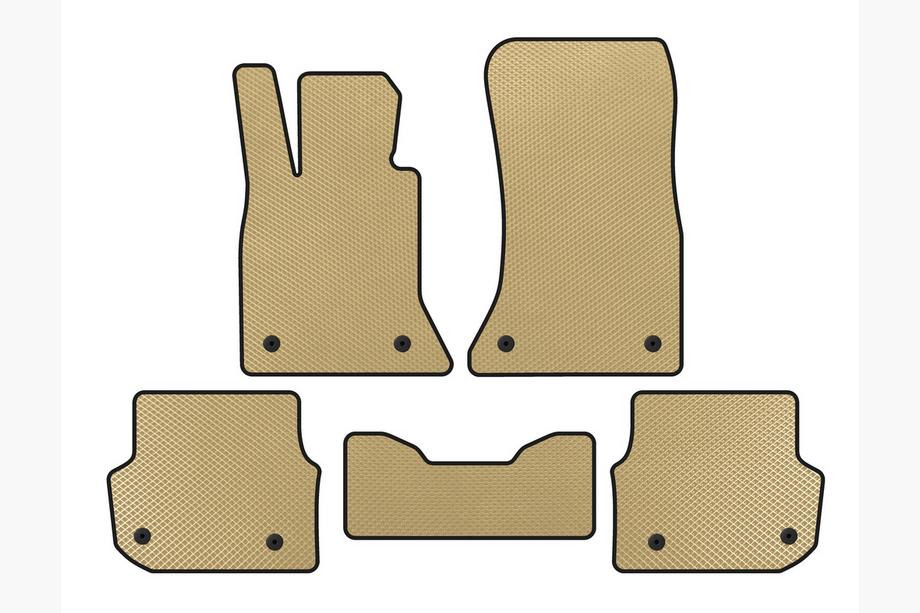 BMW 5 Series F10/F11 2010–2016 Tapis de sol EVA (pour F-11, Beige) Photo 1