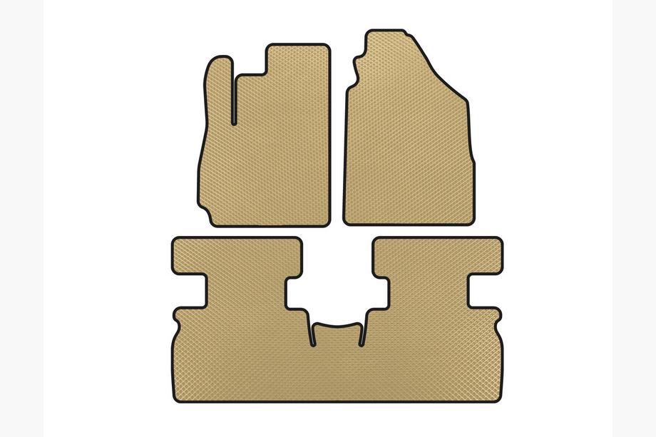 Jetour X70 2018- Tapis de sol EVA (2 Rangées, Beige) Image