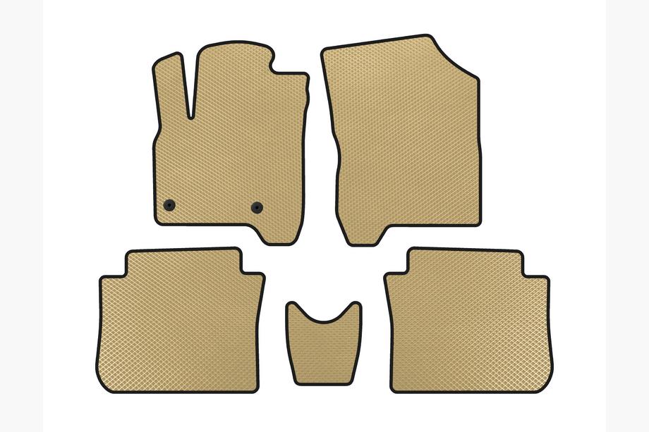 Citroen C-3 Picasso 2010-2017 Tapis de sol EVA (Beige) Image