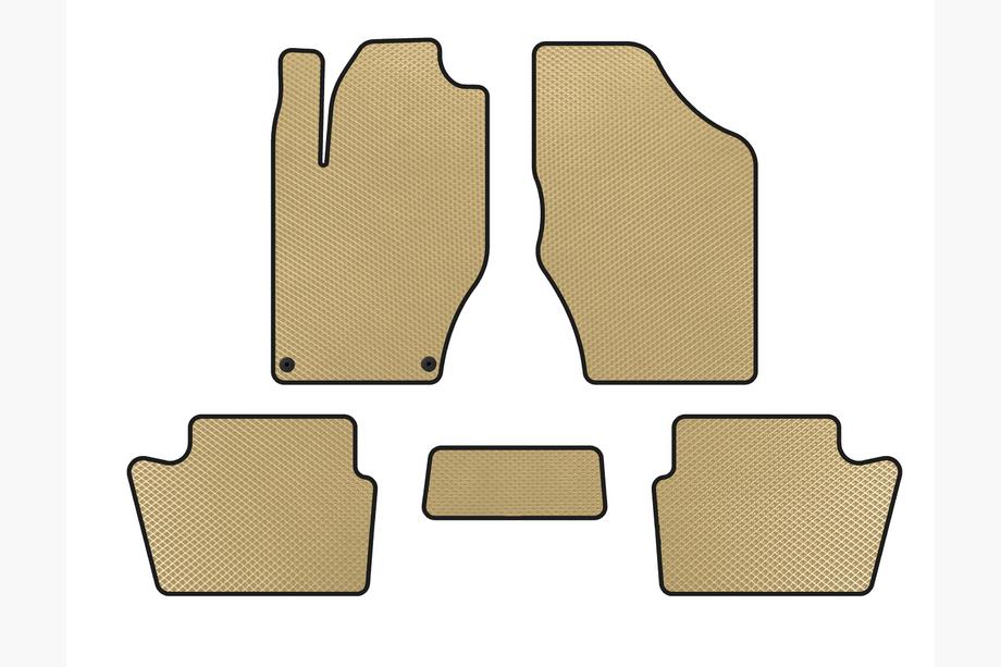 Citroen DS-4 2010-2015 Tapis de sol EVA (HB, Avant Restylage, Beige) Image