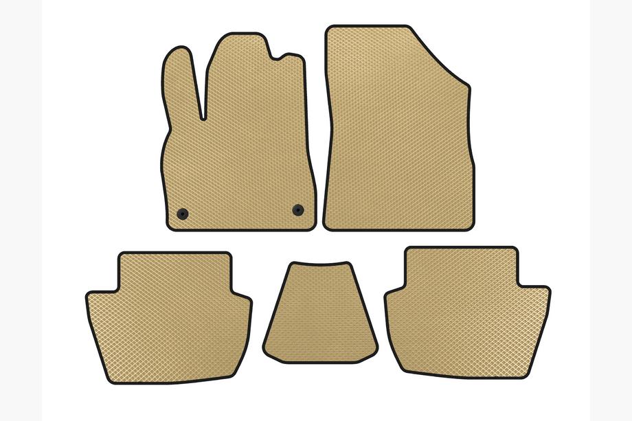 Citroen DS-5 2011-2015 Tapis de sol EVA (HB, Hybride/Automatique, Beige) Image