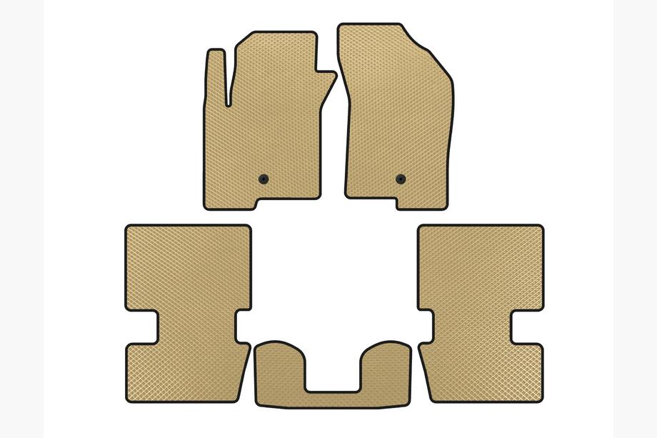 Dodge Caliber 2006-2011 Tapis de sol EVA (HB, Beige) Image