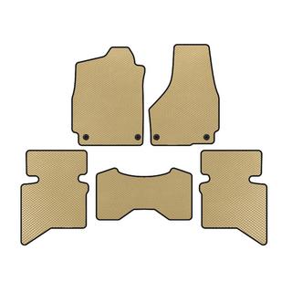 Tapis de sol EVA (2009+, 5 places/Double Cabine, Beige) Dodge RAM (DS/DJ/D2) 2009–2024