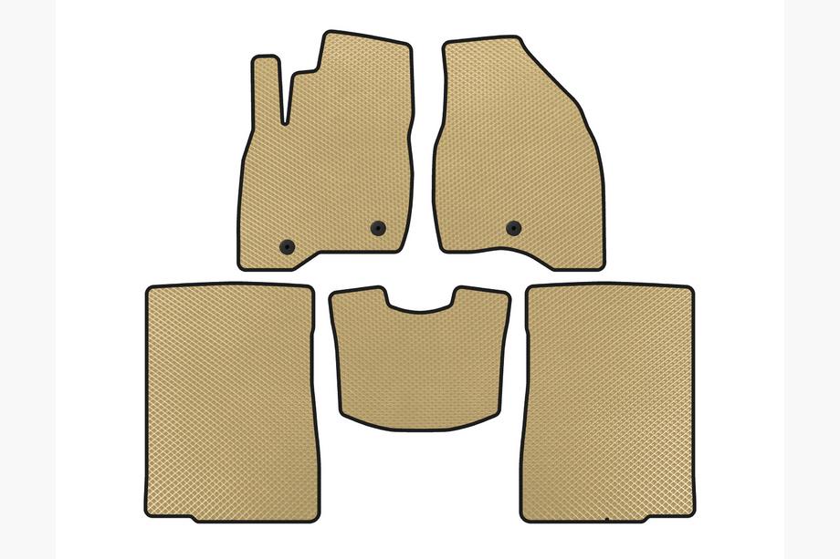 Ford Explorer 2011-2019 Tapis de sol EVA (2015-2017, 2 rangées, 7 places, Beige) Image