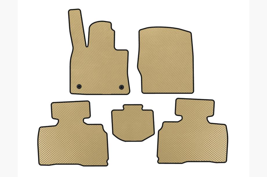 Ford Explorer 2019- Tapis de sol EVA (2 Rangées, 7 Places, Beige) Image