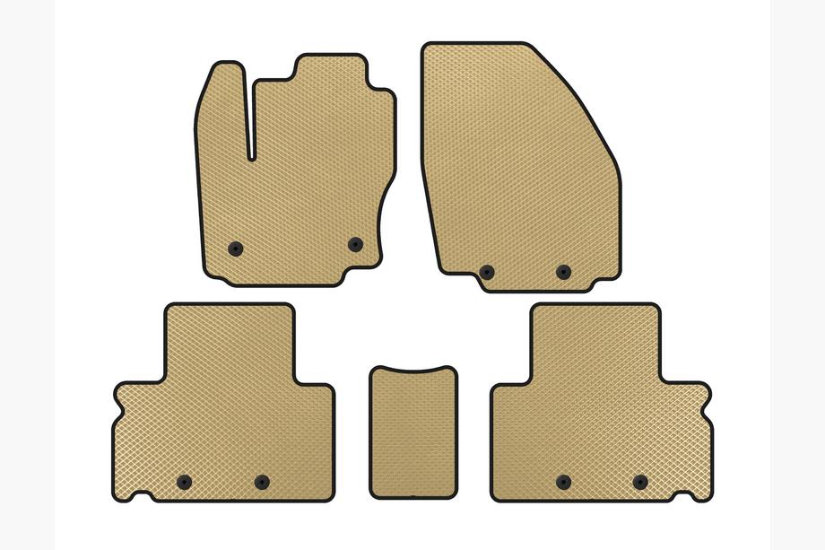 Ford S-Max 2007-2014 Tapis de sol EVA (Beige) Image