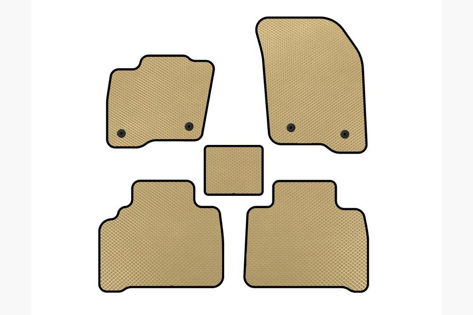 Ford S-Max 2015- Tapis de sol EVA (Beige) Image