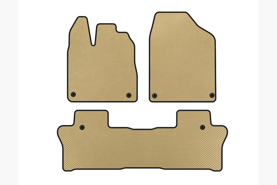 Honda Pilot 2015-2022 Tapis de sol EVA (2 Rangées, Beige) Image