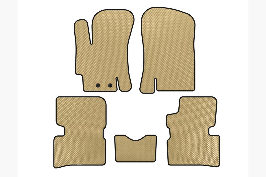 Hyundai Accent 2006-2010 Tapis de sol EVA (SD, Beige) Image
