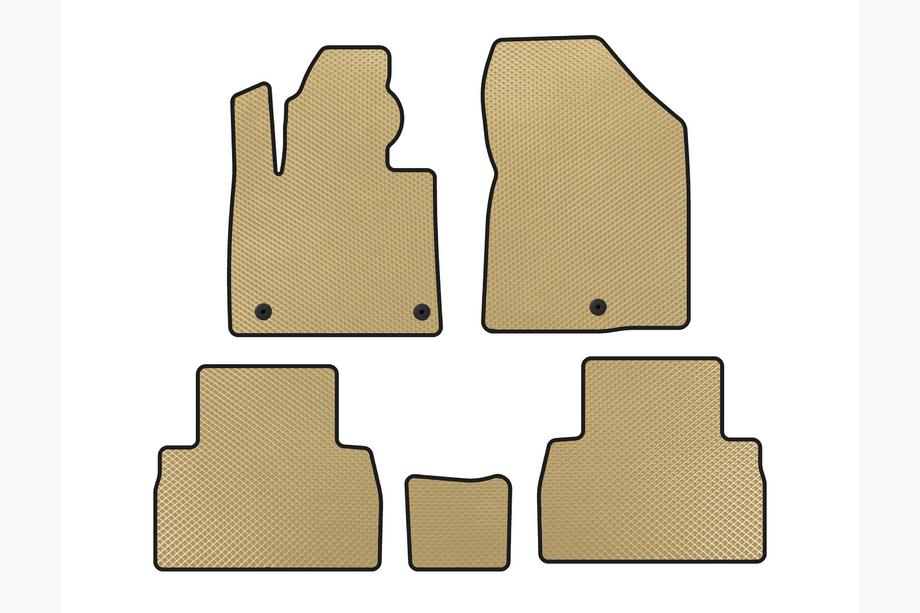 Hyundai Santa Fe 4 2018-2023 Tapis de sol EVA (2018-2020, Beige) Photo 1