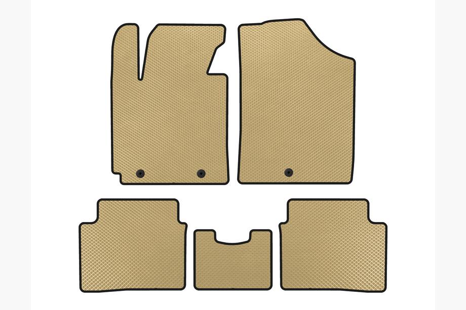 Hyundai Veloster 2011-2017 Tapis de sol EVA (Beige) Image