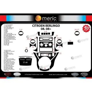 Tuning intérieur voiture (couleurs assorties) Peugeot Partner Tepee 2008-2018 photo 4