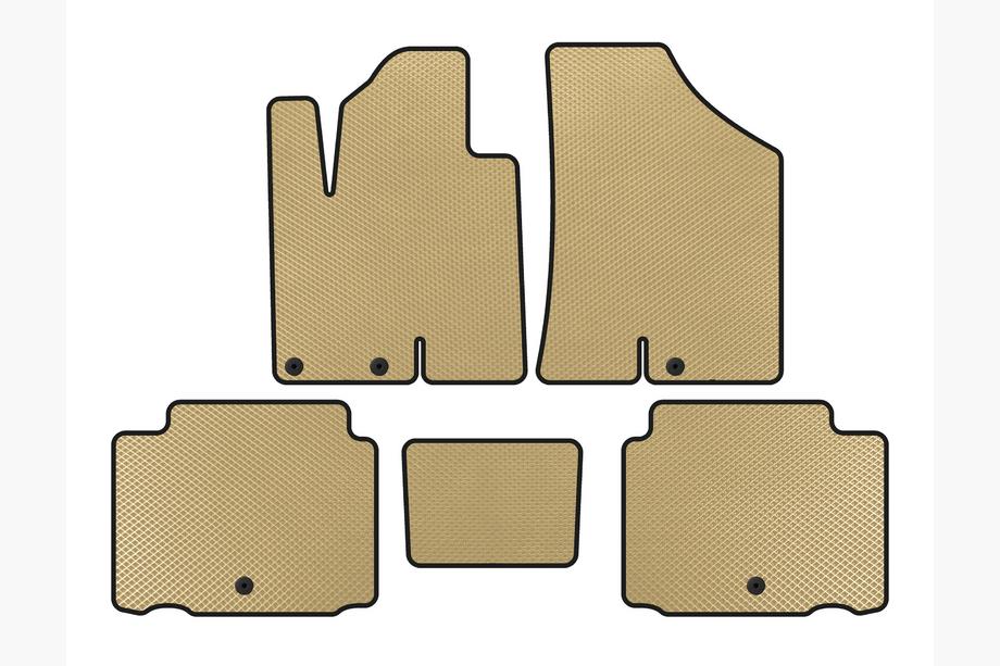 Hyundai IX55 2007-2012 Tapis de sol EVA (Beige) Image