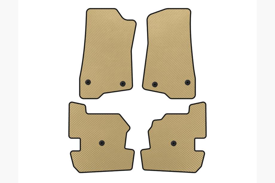 Jeep Wrangler 2018- Tapis de sol EVA (Beige) Image