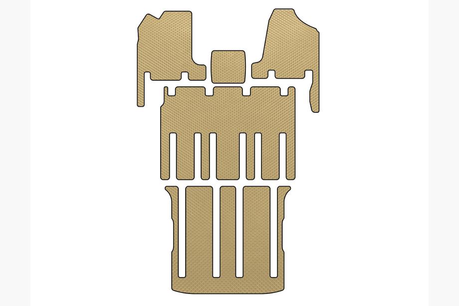 Kia Carnival 2002-2013 Tapis de sol EVA (3 Rangées, Beige) Image