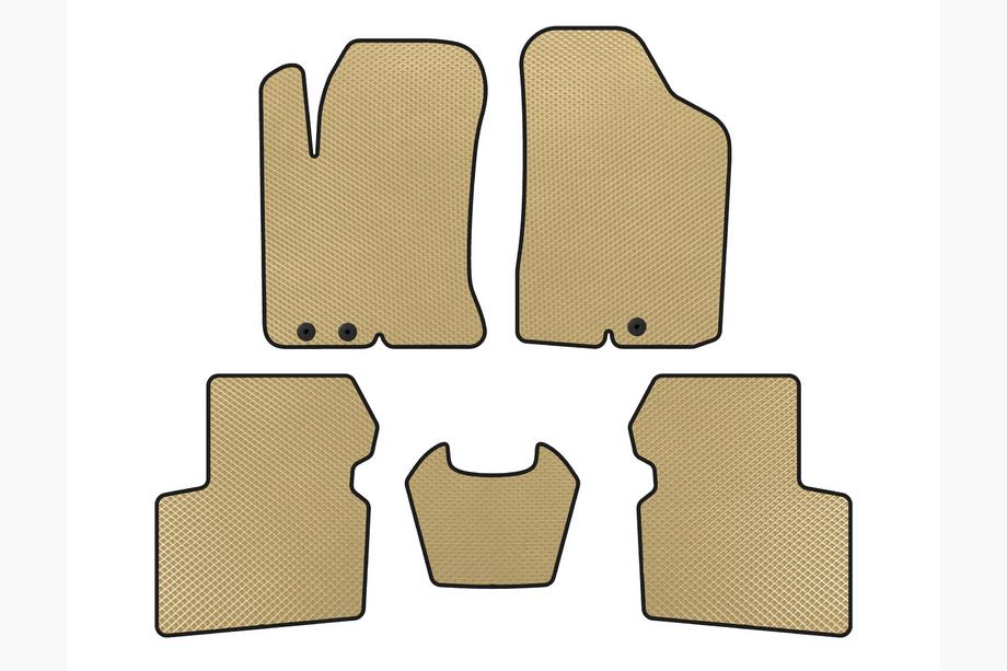 Kia Cerato 2 2010-2013 Tapis de sol EVA (SD, Beige) Image