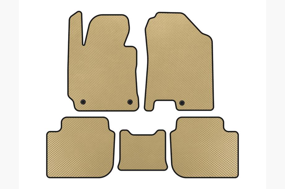 Kia Cerato 3 2013-2018 Tapis de sol EVA (SD, Beige) Image