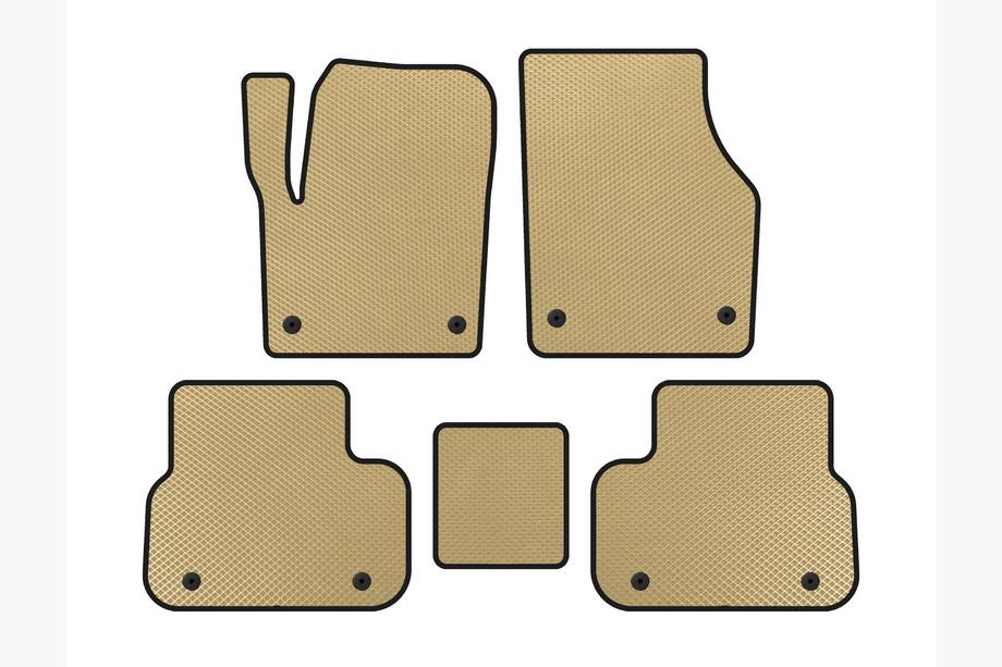 Land Rover Discovery Sport 2014- Tapis de sol EVA (2014-2019, 2 Rangées, Beige) Image