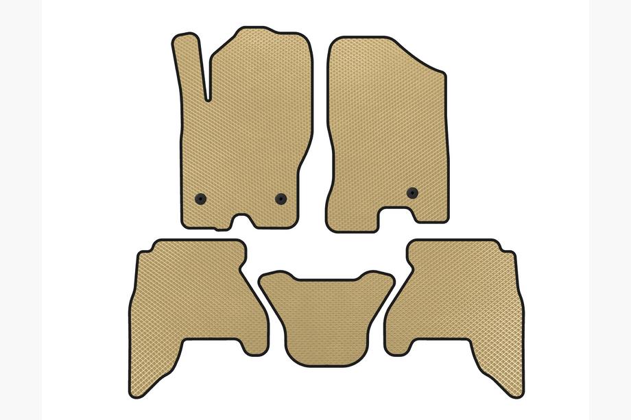 Nissan Pathfinder R51 2005-2014 Tapis de sol EVA (2 rangées, Beige, 2010-2014) Image