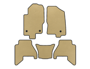 Nissan Pathfinder R51 2005-2014 Tapis de sol EVA V2 (2 rangées, beige, 2010-2014) photo 1