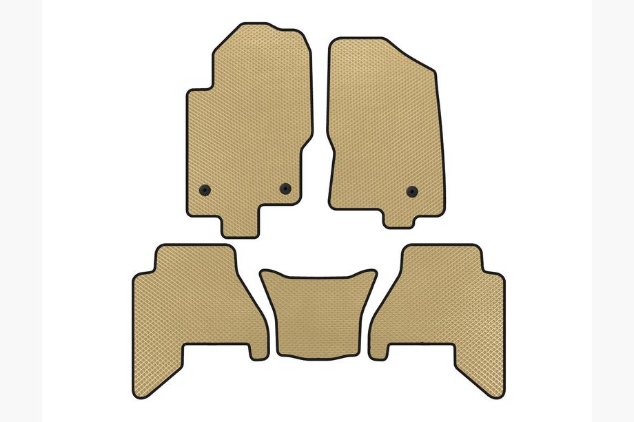 Nissan Pathfinder R51 2005-2014 Tapis de sol EVA V2 (2 rangées, beige, 2010-2014) Image