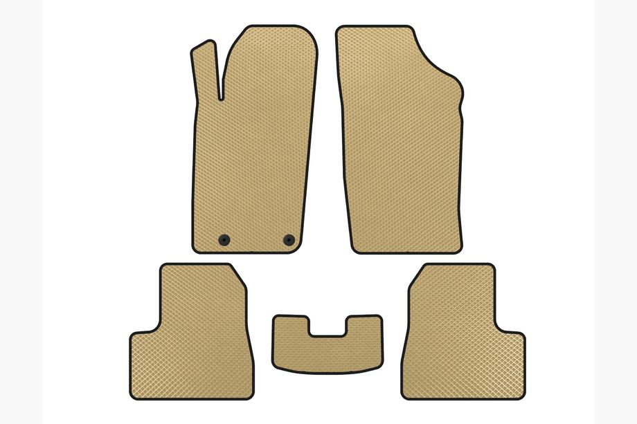 Peugeot 206 1998-2024 Tapis de sol EVA (2009-2013, Beige) Image
