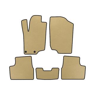 Tapis de sol EVA (HB, 5 Portes, Beige) Peugeot 207 2006–2014