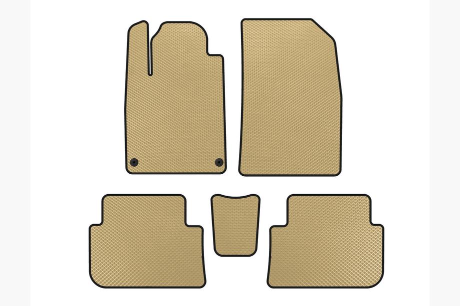 Peugeot 407 2004-2011 Tapis de sol EVA (SD, Beige) Image
