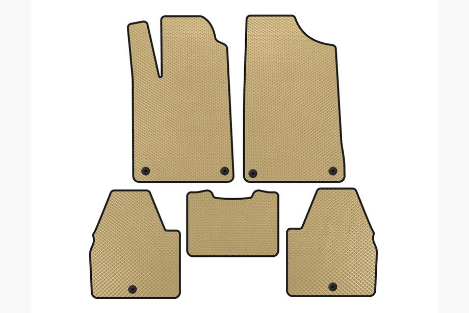 Peugeot 607 1999-2010 Tapis de sol EVA (SD, Beige) Photo 1