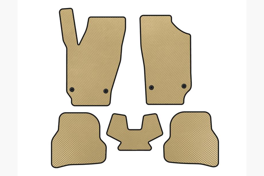 Seat Ibiza 2010-2017 Tapis de sol EVA (2010-2012, HB, 5 Portes, Beige) Image