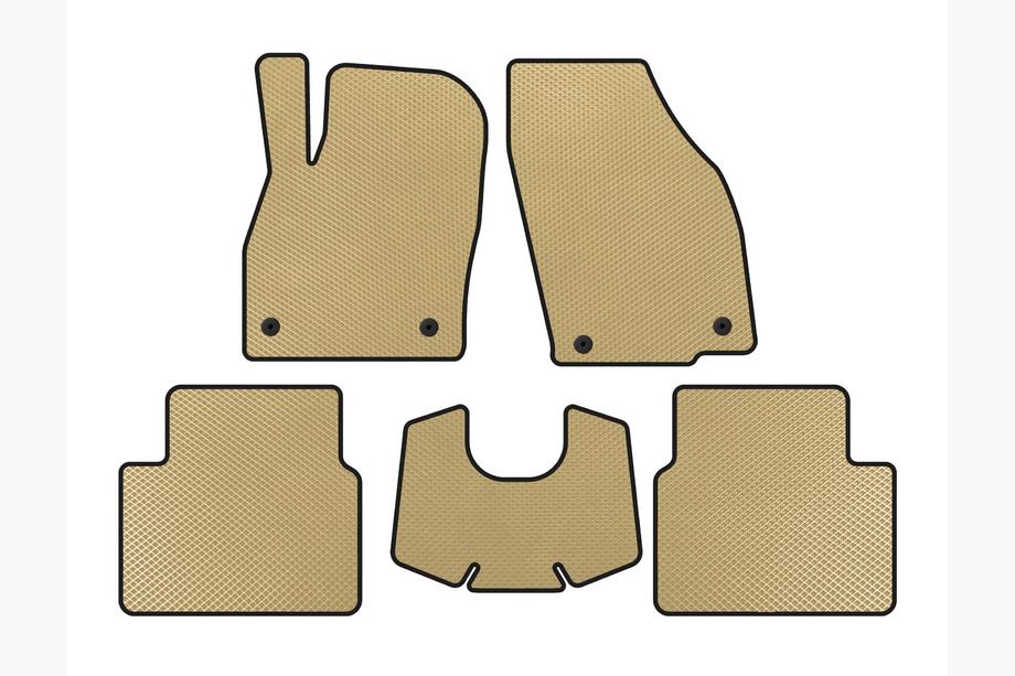 Skoda Kamiq 2019- Tapis de sol EVA (Boîte automatique, Beige) Image