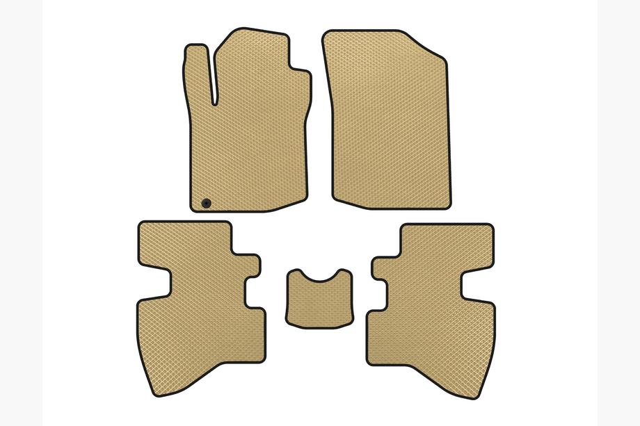 Toyota Aygo 2007-2014 Tapis de sol EVA (2007-2009, HB, 3 Portes, Beige) Image