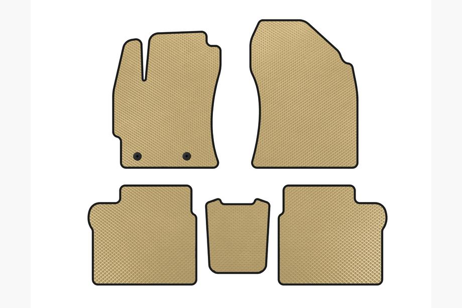 Toyota Corolla 2013-2019 Tapis de sol EVA (2016-2019, SD, Beige) Image