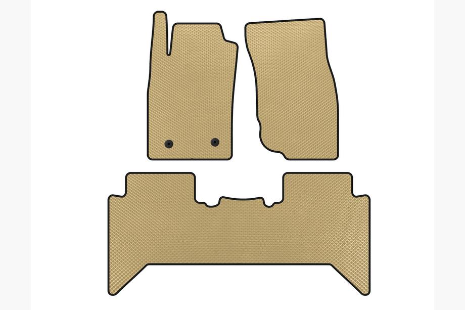 Toyota Hilux 2006-2015 Tapis de sol EVA V2 (Beige) Image