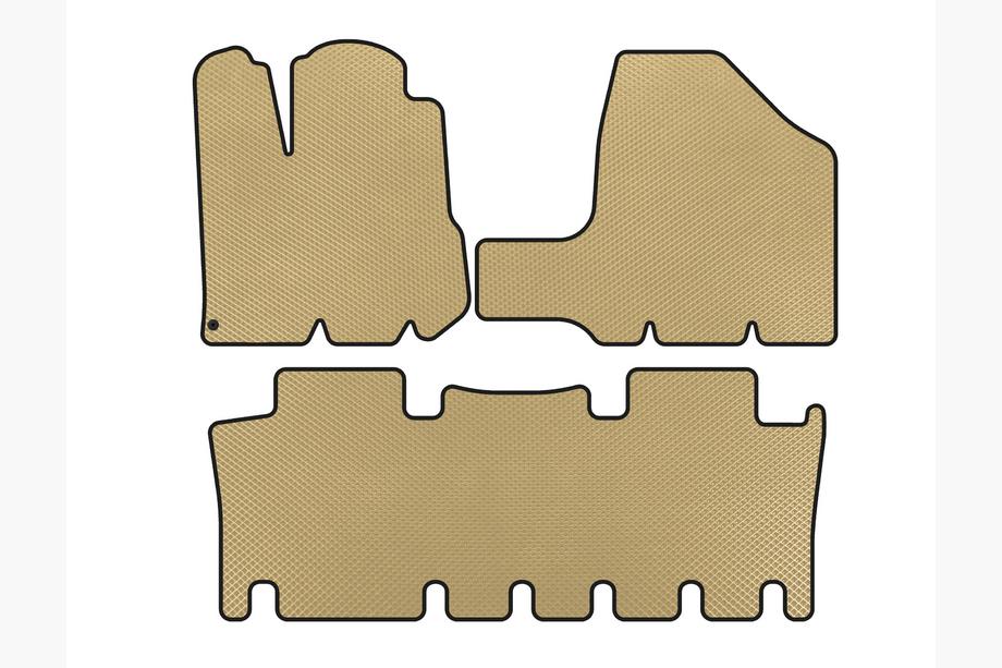 Toyota Sienna 2003-2009 Tapis de sol EVA (2 Rangées, Beige) Image