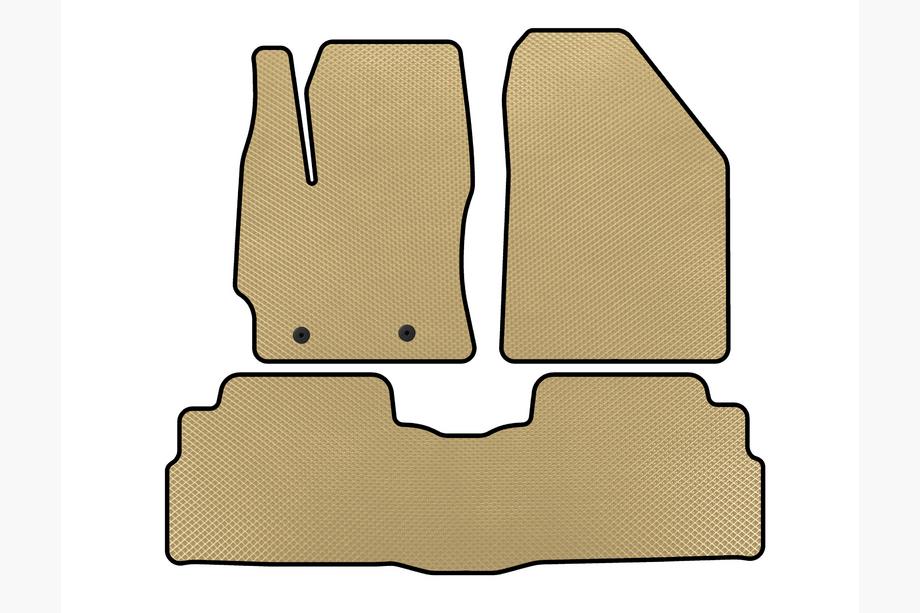 Toyota Verso 2009–2018 Tapis de sol EVA (2 Rangées, 7 Places, Beige) Image