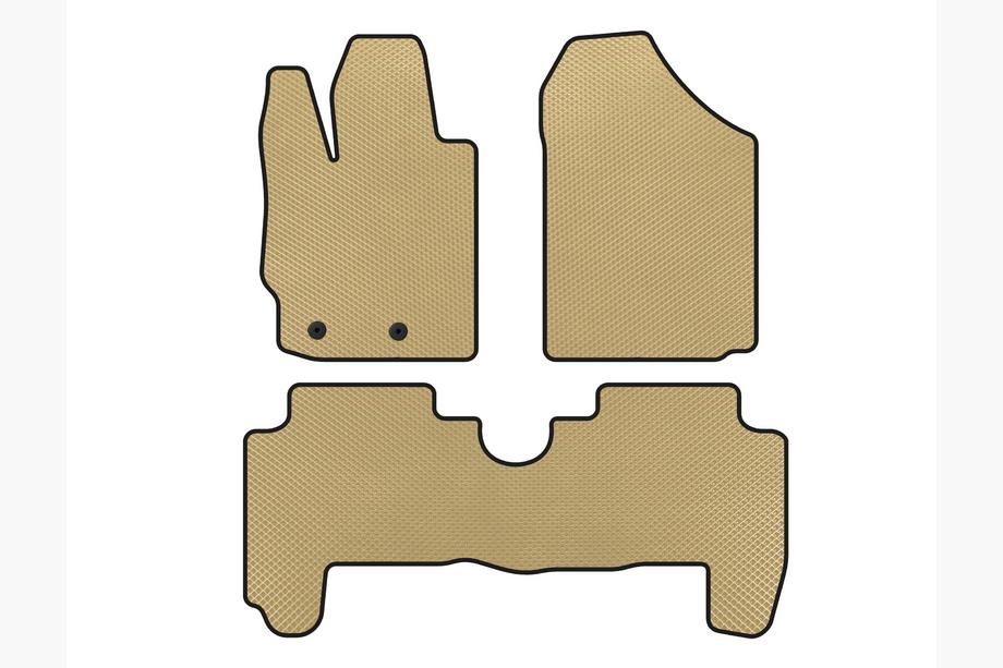 Toyota Yaris 2006-2011 Tapis de sol EVA (HB, 5 Portes, Beige) Image