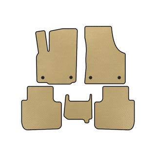 Tapis de sol EVA (2 Rangées, 7 Places, Beige)