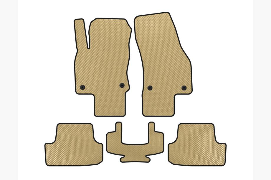 Volkswagen T-Roc 2017-2025 Tapis de sol EVA (5 portes, Beige) Image