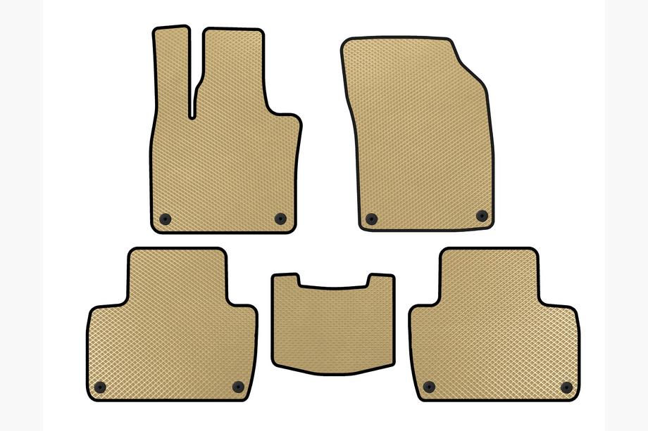 Volvo XC90 2015- Tapis de sol EVA (2 Rangées, Beige) Image