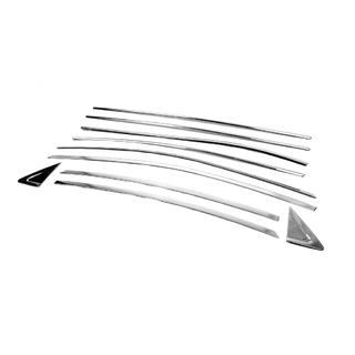 Kit complet d'encadrements de vitres (10 pcs, inox) photo 3